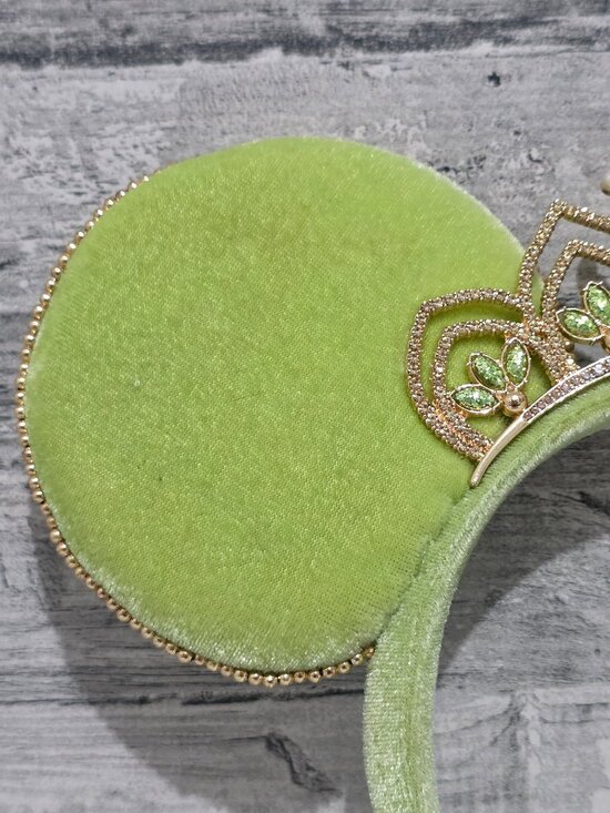 Disney Parks x BaubleBar Tiana Minnie Ears Headband Princess and Frog Crown main image 13
